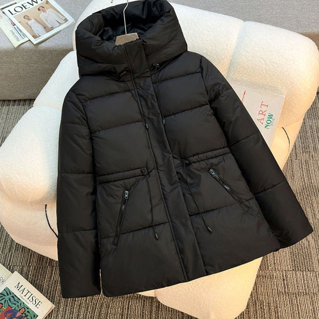 Ione | Short Drawstring Hooded Puffer Jacket