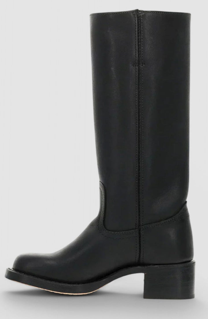 Elsie | Stacked Heel Knee Boots