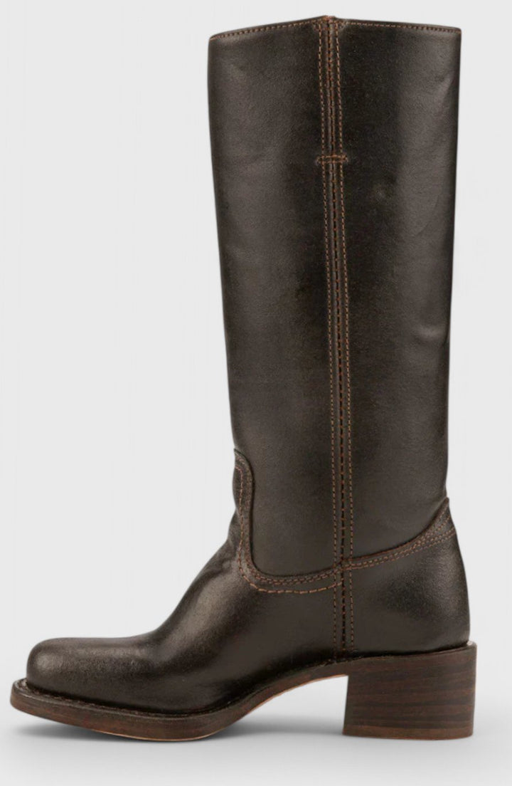 Elsie | Stacked Heel Knee Boots