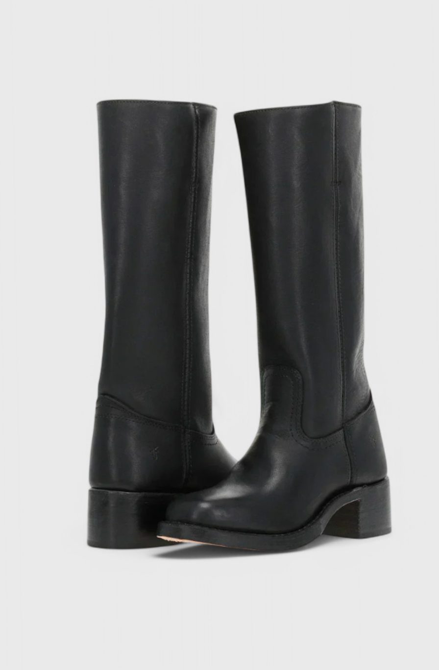 Elsie | Stacked Heel Knee Boots