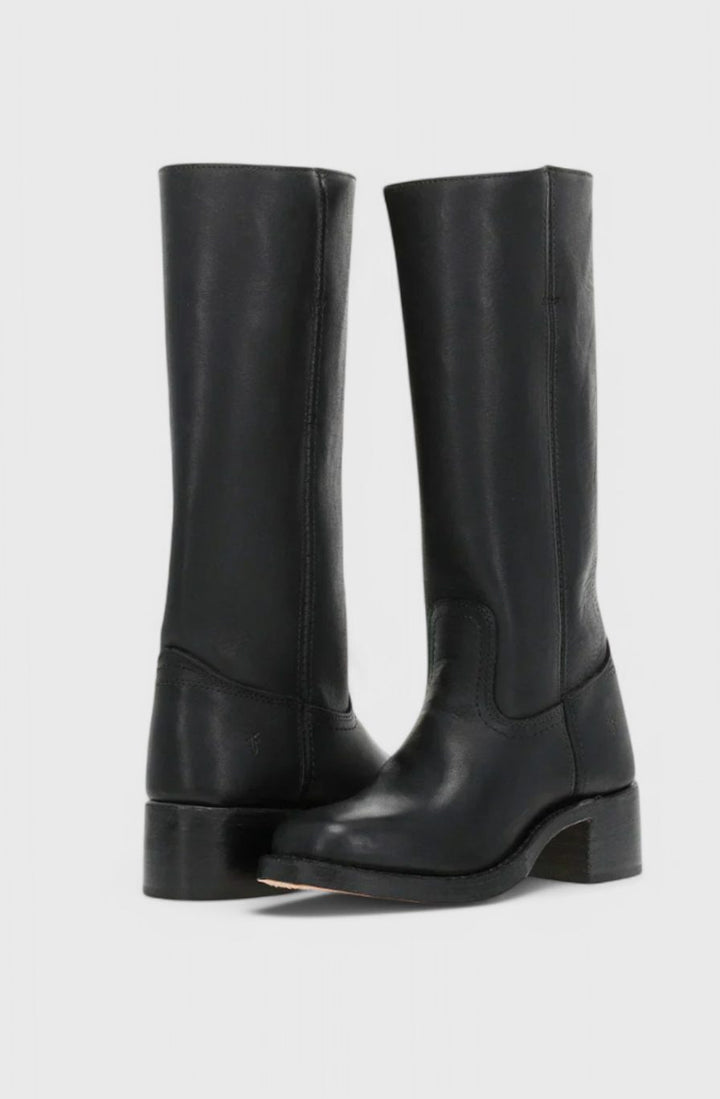 Elsie | Stacked Heel Knee Boots
