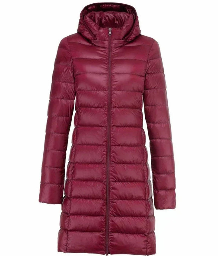 Kerensa | Knee Length Hooded Puffer Jacket