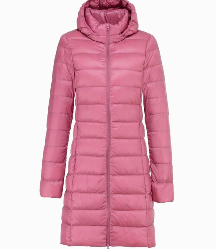 Kerensa | Knee Length Hooded Puffer Jacket