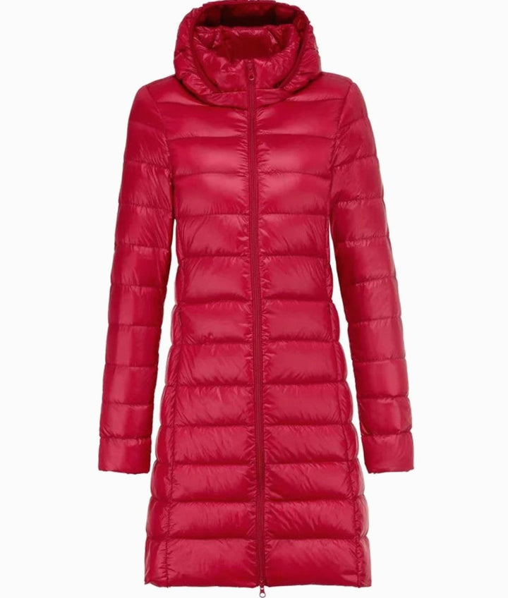 Kerensa | Knee Length Hooded Puffer Jacket