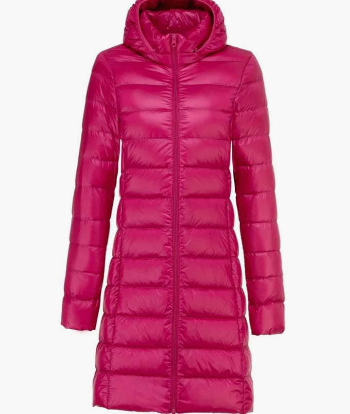 Kerensa | Knee Length Hooded Puffer Jacket