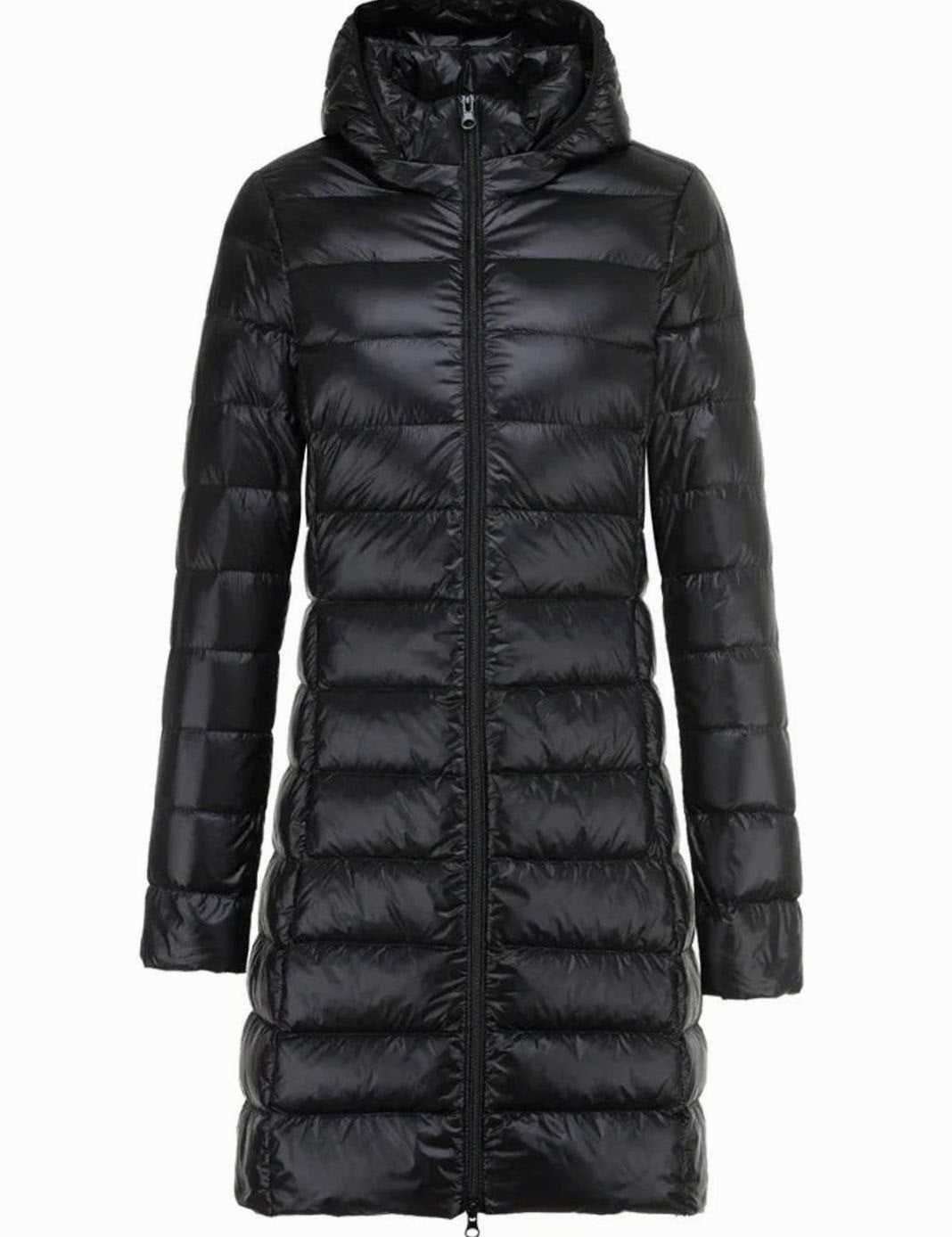 Kerensa | Knee Length Hooded Puffer Jacket