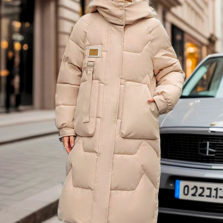 Pearl | Long Oversized Hooded Puffer Jacket