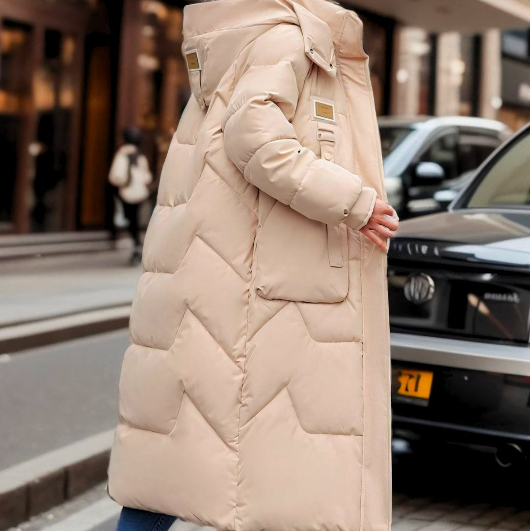 Pearl | Long Oversized Hooded Puffer Jacket