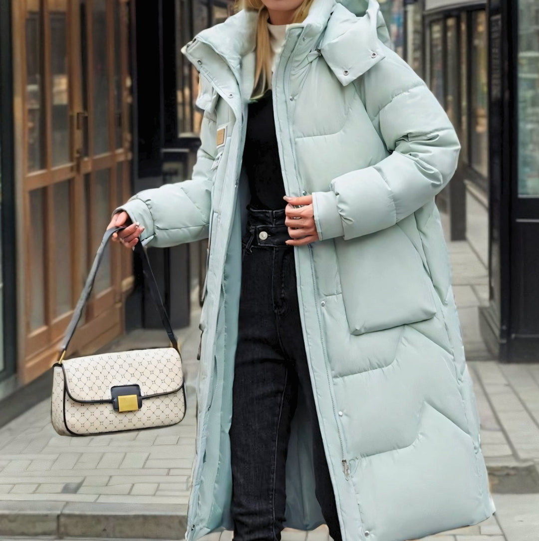 Pearl | Long Oversized Hooded Puffer Jacket