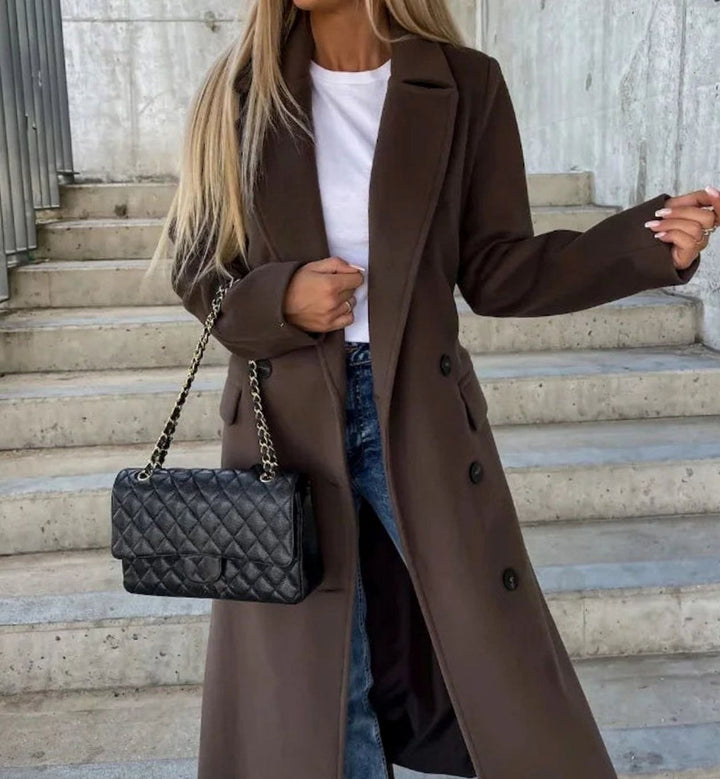 Ava | Double Button Front Coat