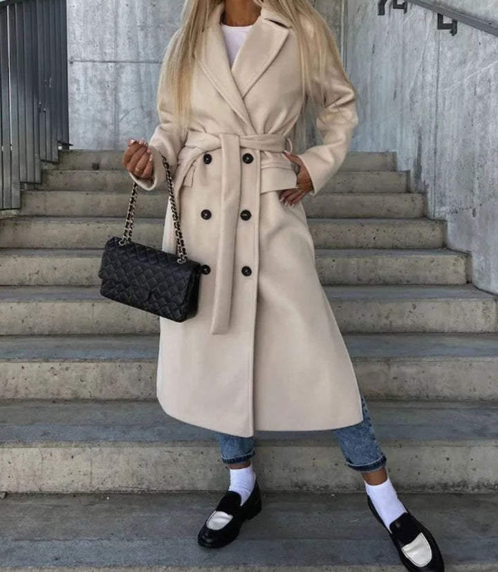 Ava | Double Button Front Coat