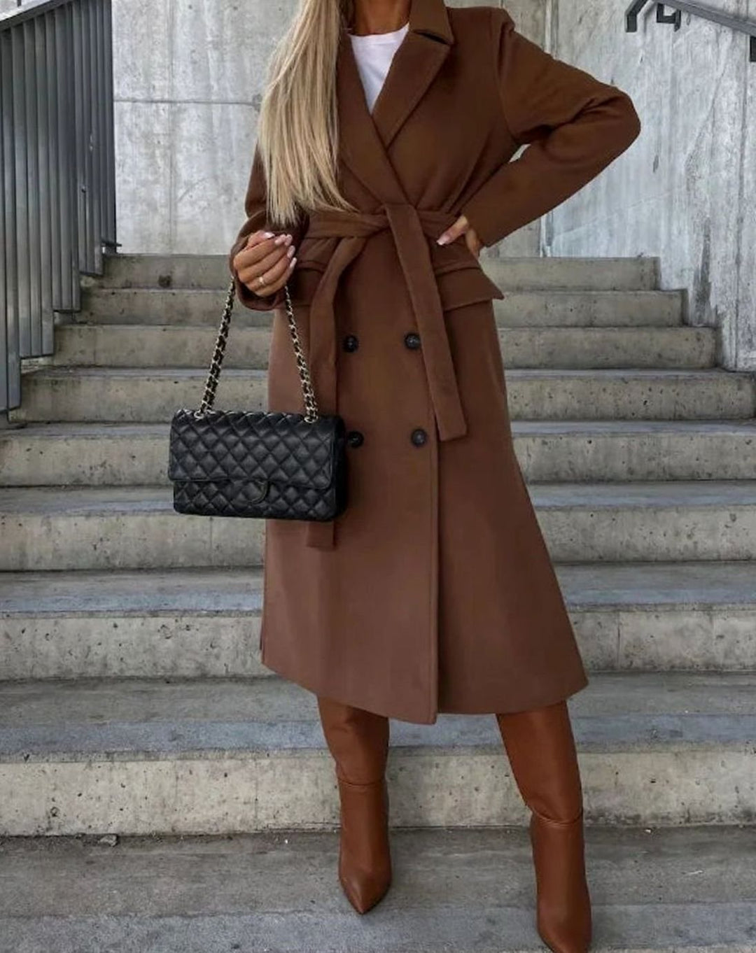 Ava | Double Button Front Coat
