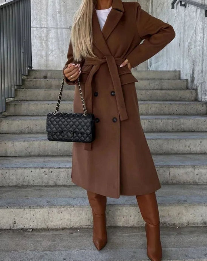 Ava | Double Button Front Coat