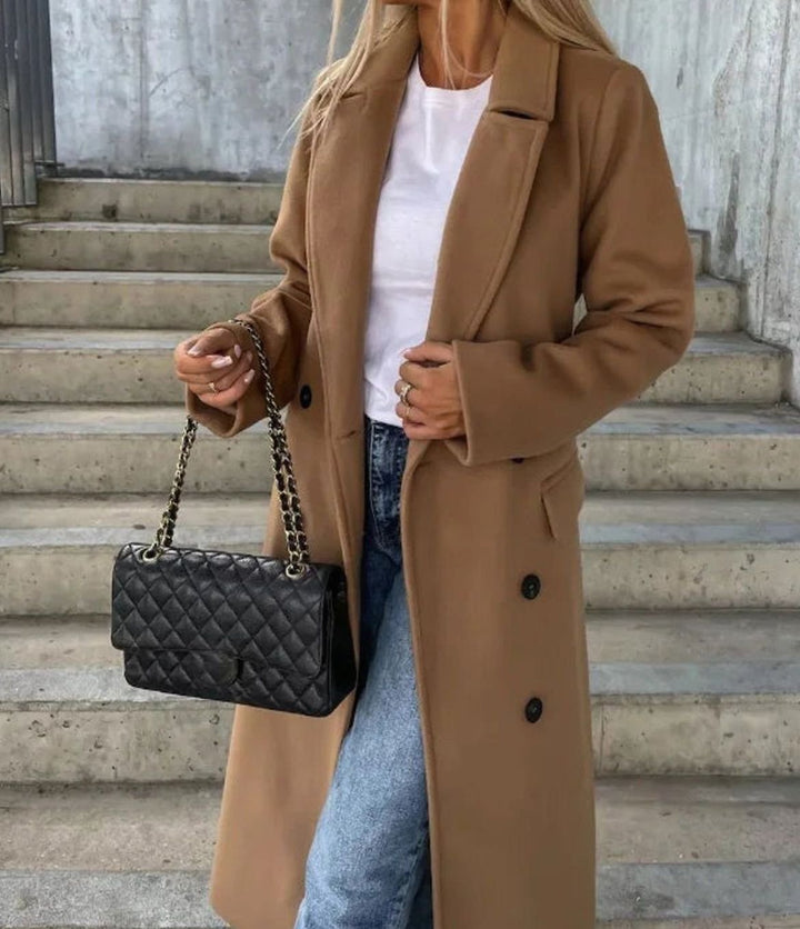 Ava | Double Button Front Coat