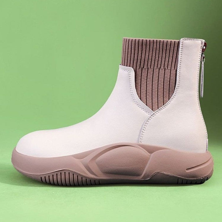 Willow | Knit Cuff Ankle Heeled Boots