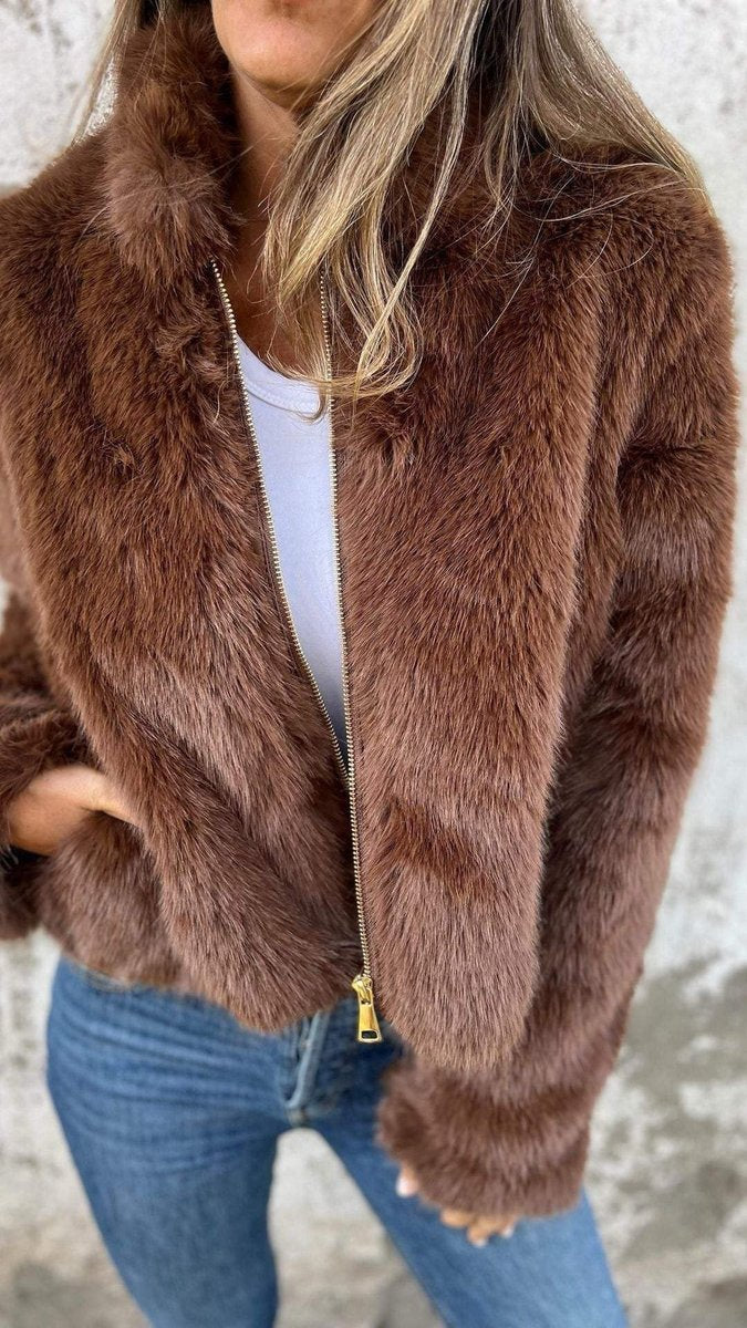 Winifred | Luxe Zip Up Short Coat