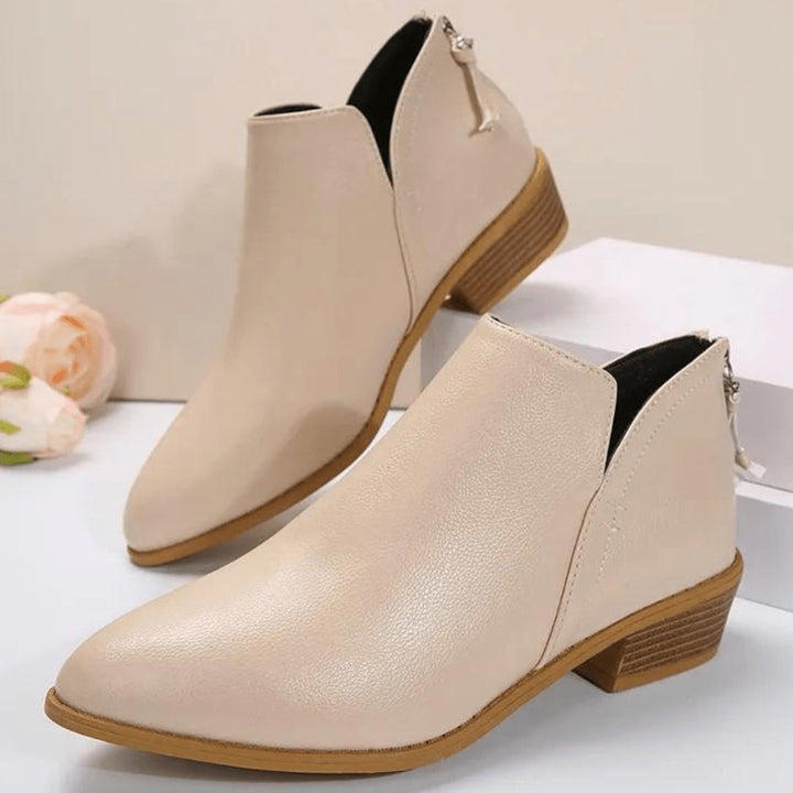 Hazel | Metallic Pointed Toe Ankle Boots