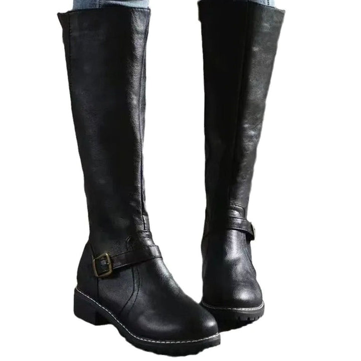 Ruby | Buckle Knee High Boots