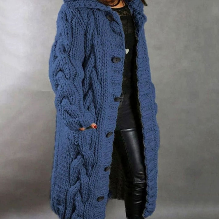 Mia | Oversized Cable Knit Cardigan