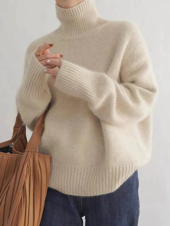 Bryony | Cashmere Blend Turtleneck Jumper Oversized