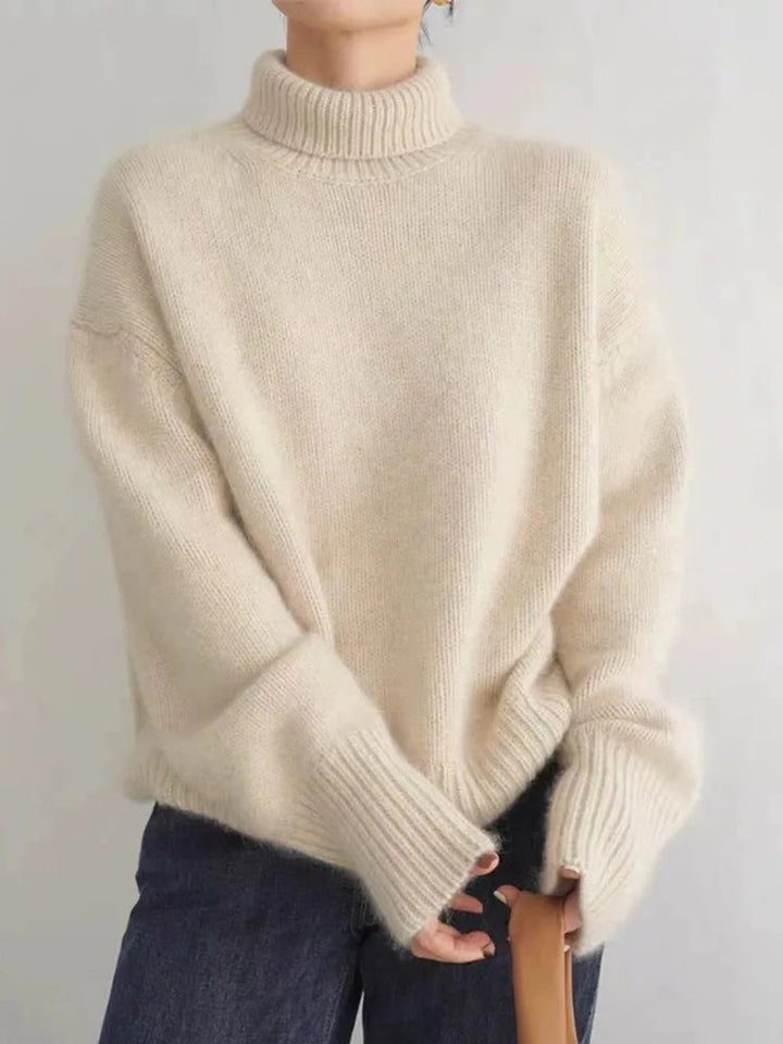 Bryony | Cashmere Blend Turtleneck Jumper Oversized