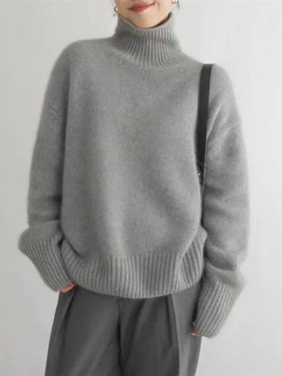 Bryony | Cashmere Blend Turtleneck Jumper Oversized