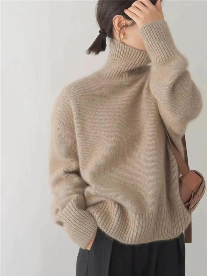 Bryony | Cashmere Blend Turtleneck Jumper Oversized
