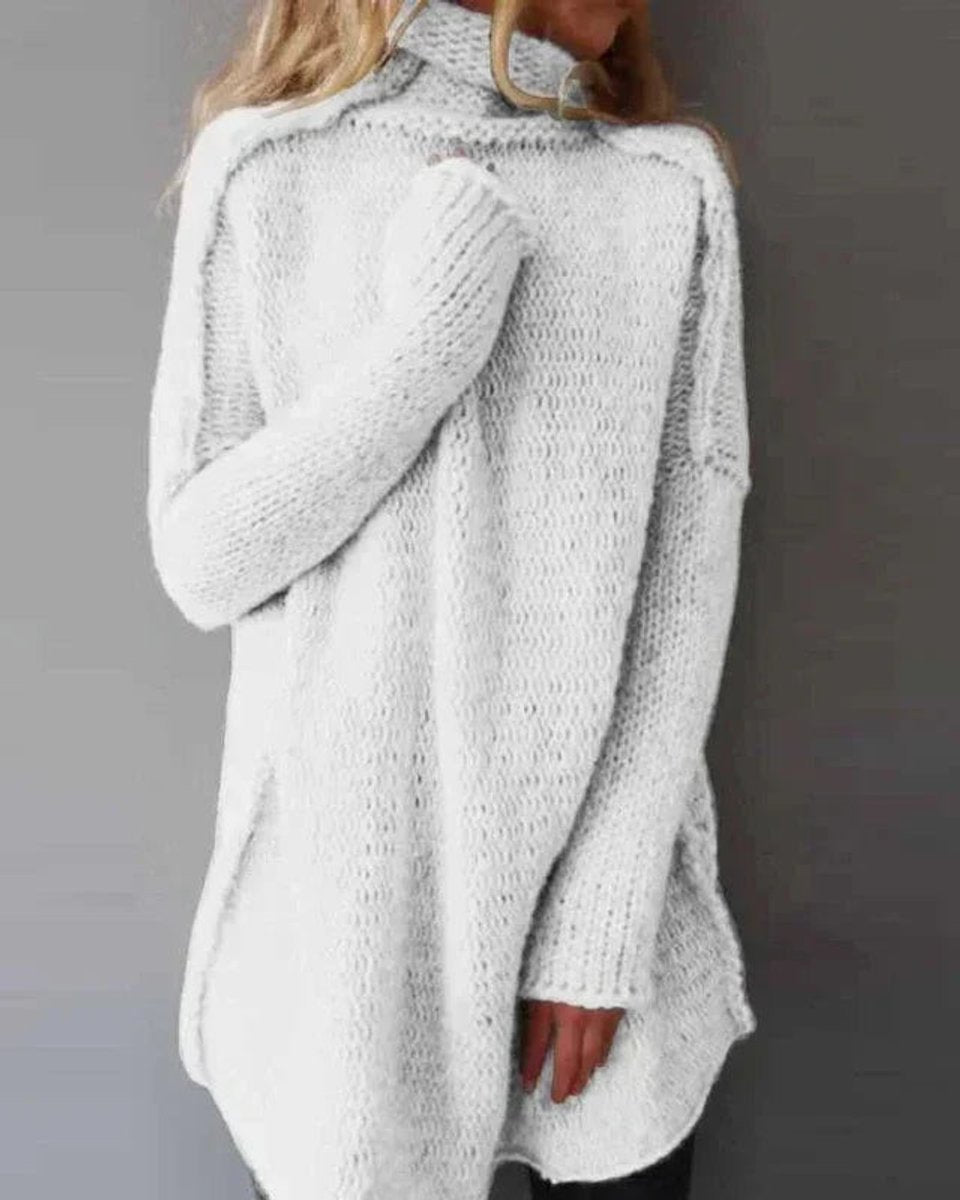 Tilly | Longline Chunky Turtleneck Jumper Oversized