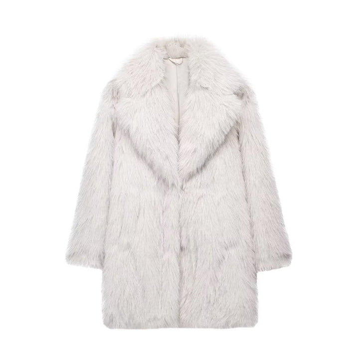 Stella | Oversized Long Faux Winter Jacket
