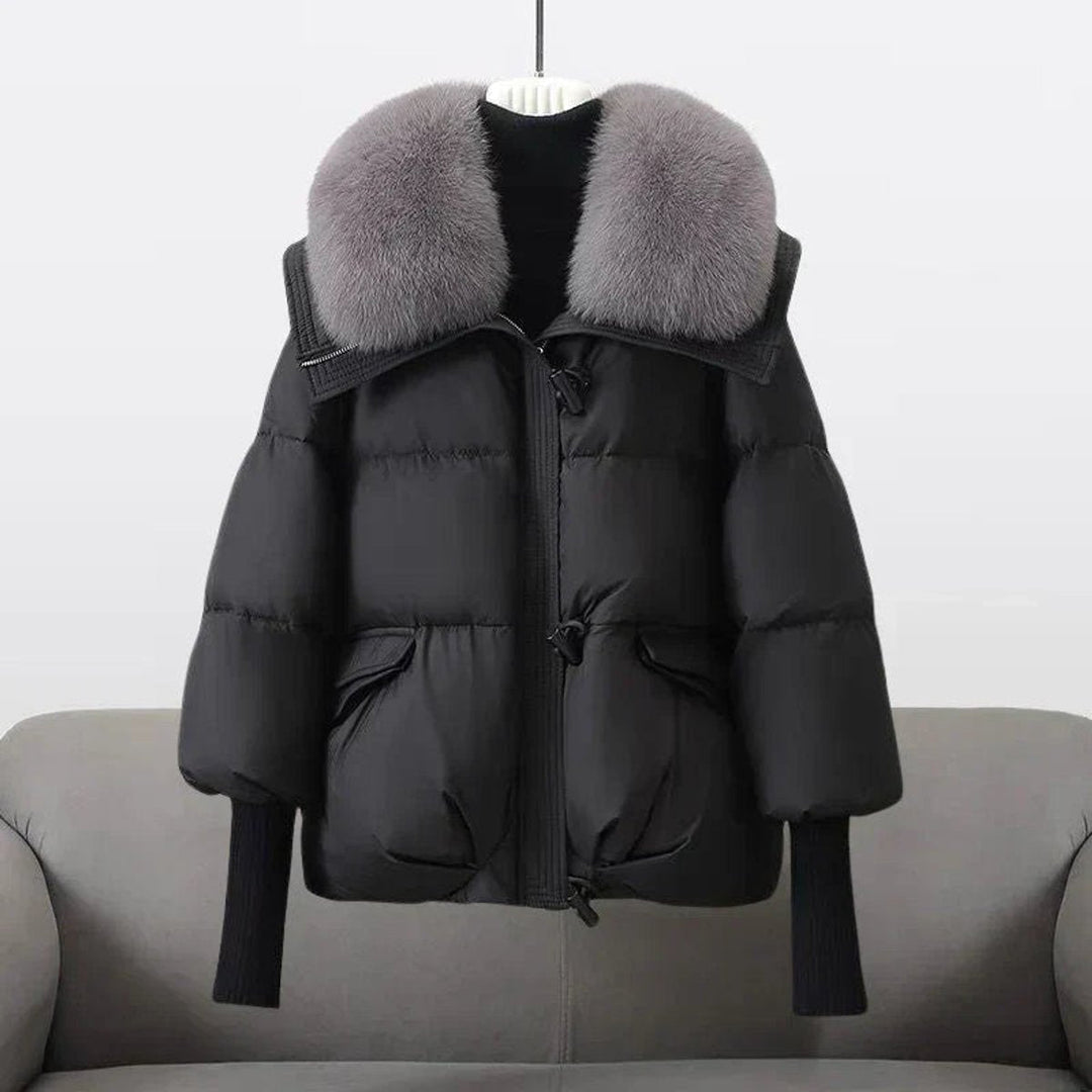 Florence | Oversized Quilted Faux Puffer Jacket
