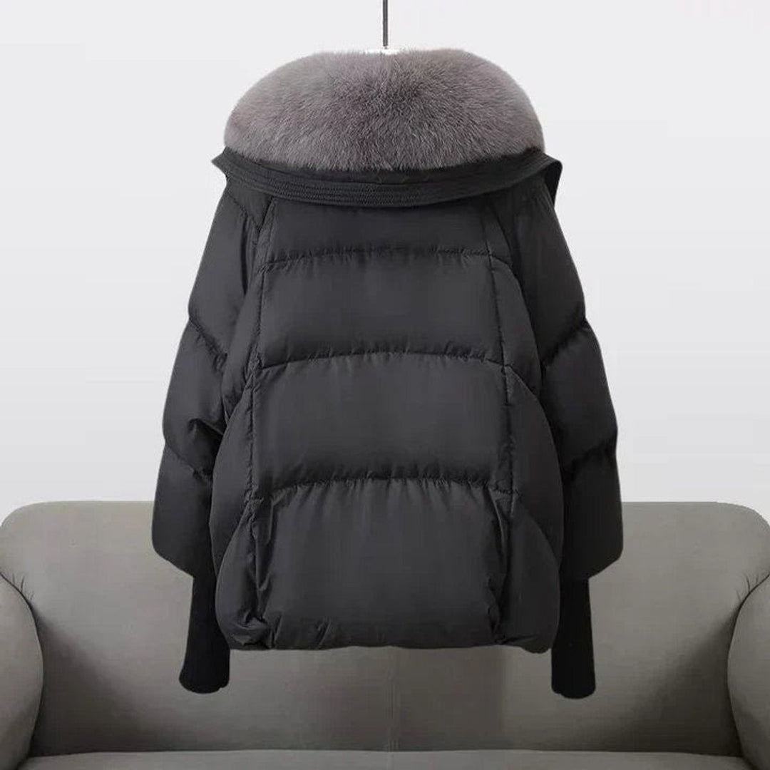 Florence | Oversized Quilted Faux Puffer Jacket