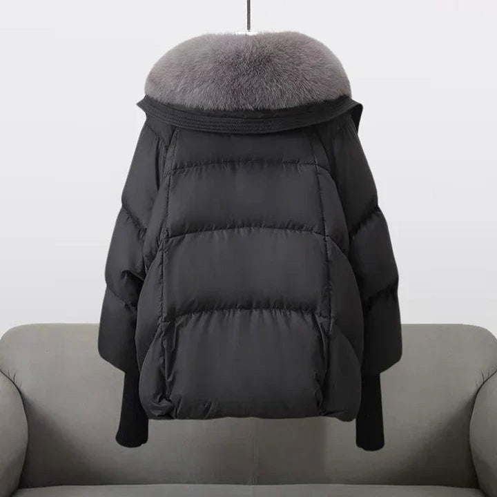 Florence | Oversized Quilted Faux Puffer Jacket