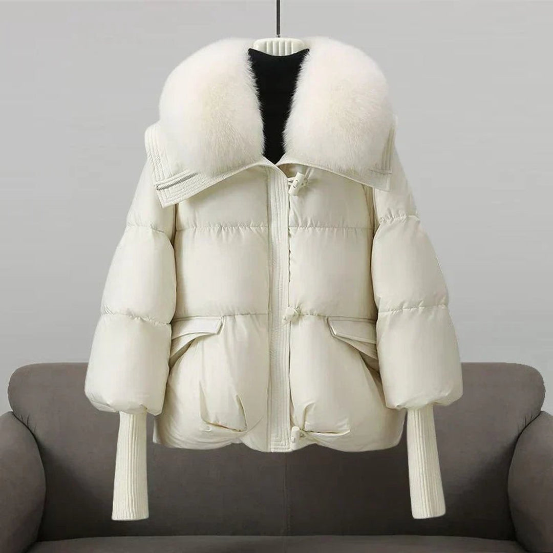 Florence | Oversized Quilted Faux Puffer Jacket