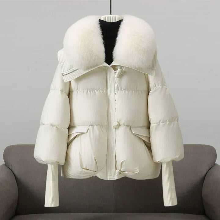 Florence | Oversized Quilted Faux Puffer Jacket