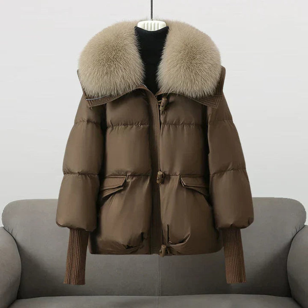 Florence | Oversized Quilted Faux Puffer Jacket