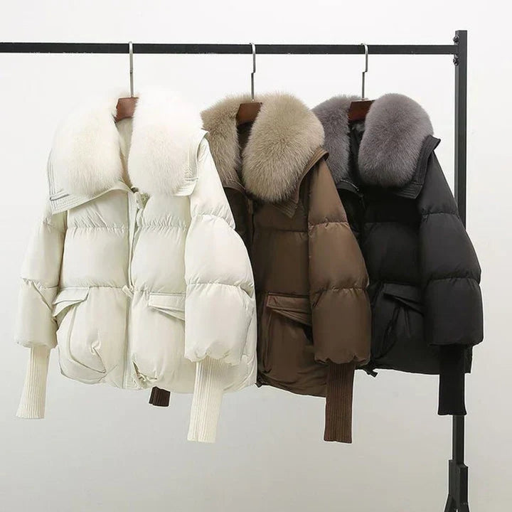 Florence | Oversized Quilted Faux Puffer Jacket
