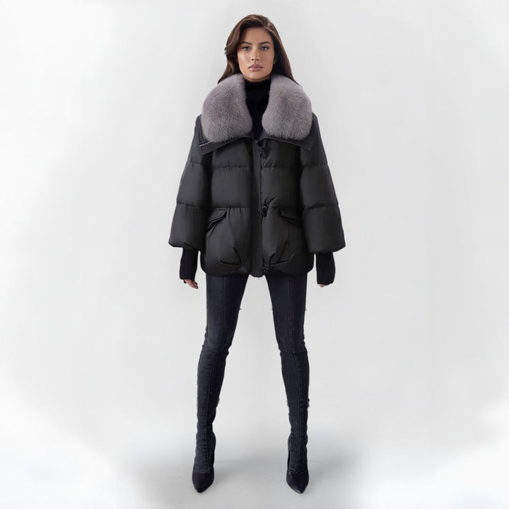 Florence | Oversized Quilted Faux Puffer Jacket