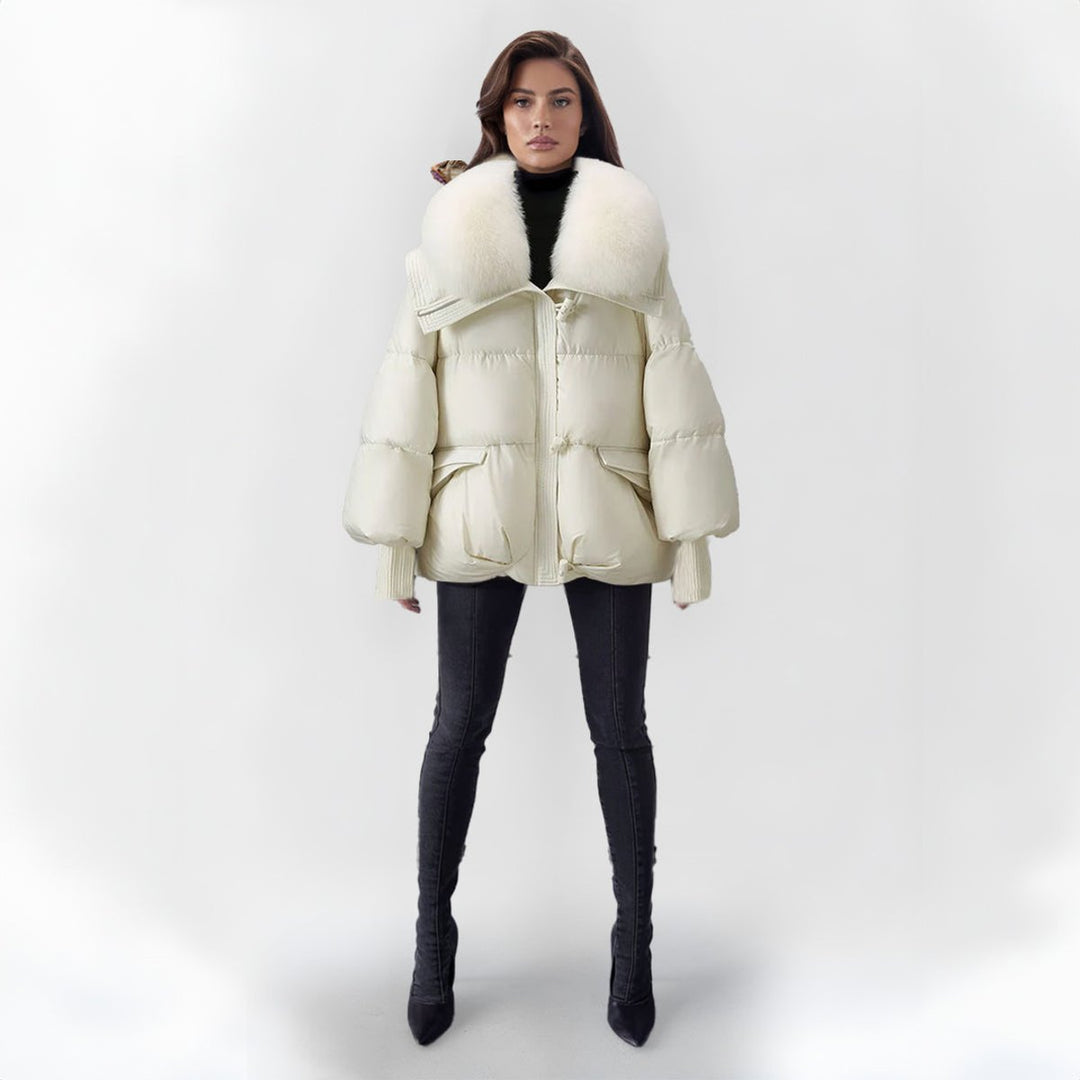Florence | Oversized Quilted Faux Puffer Jacket