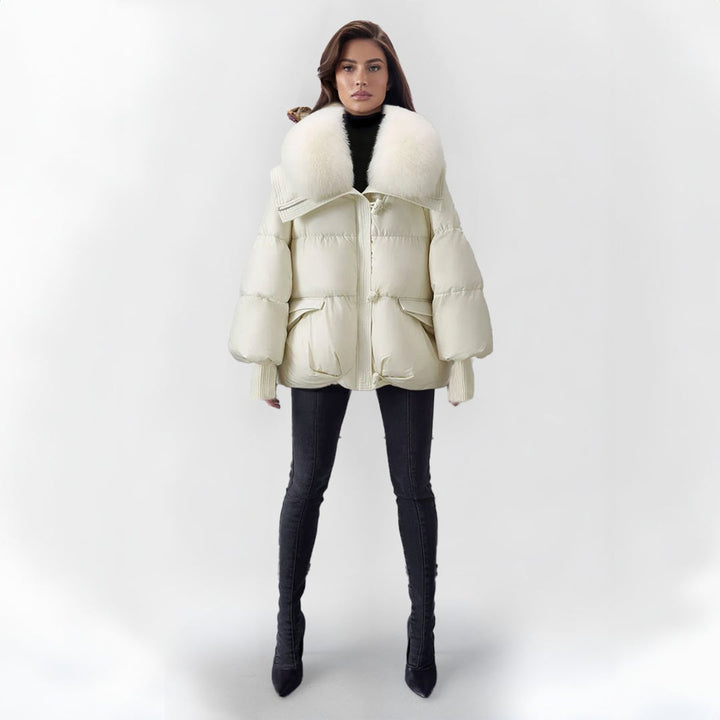 Florence | Oversized Quilted Faux Puffer Jacket