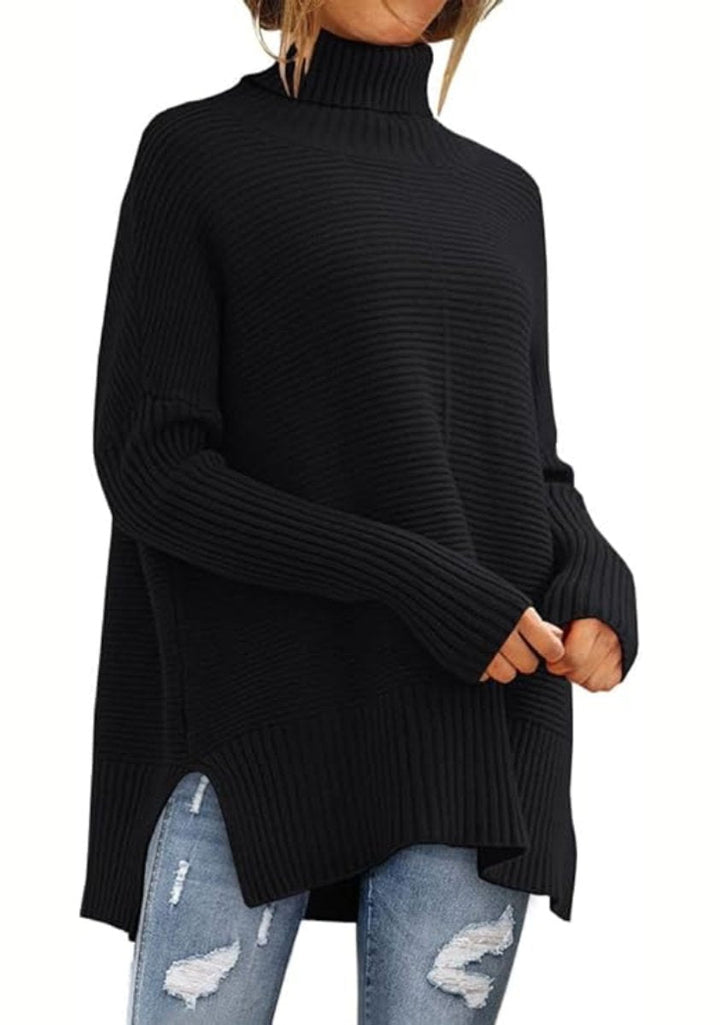 Imogen | Oversized Ribbed Turtleneck Jumper Womens