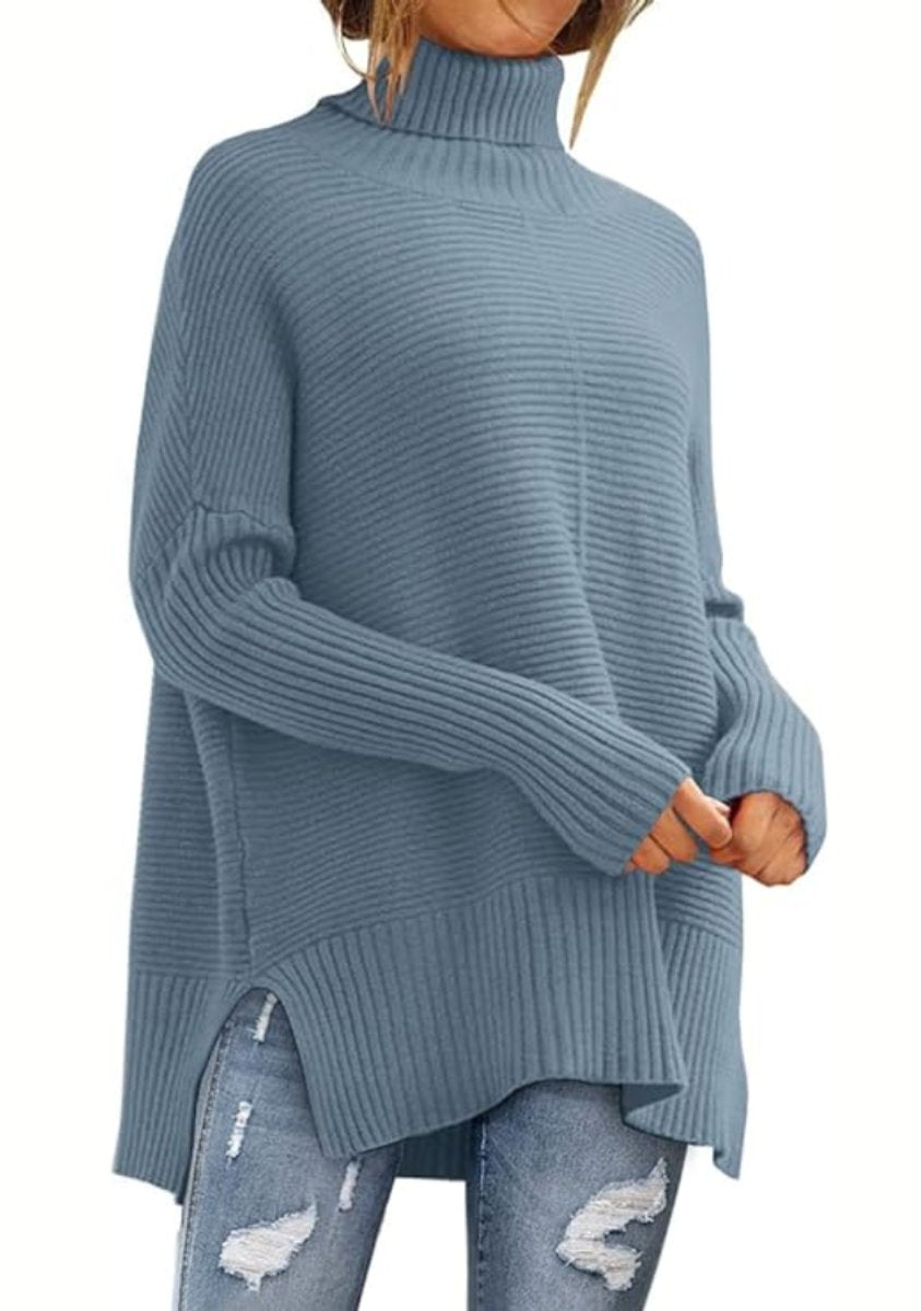 Imogen | Oversized Ribbed Turtleneck Jumper Womens