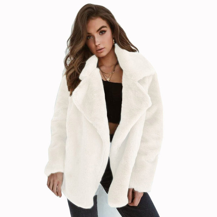 Vera | Oversized Teddy Lapel Collar Coat