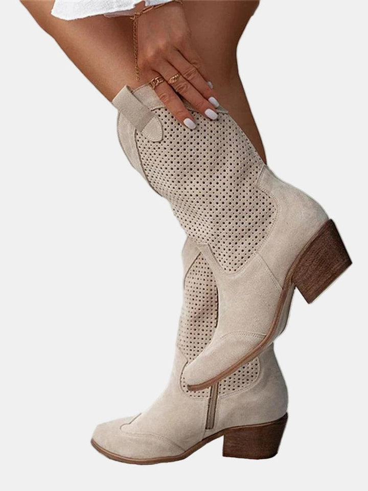 Alice | Suede Knee High Boots