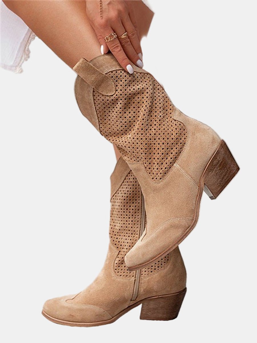 Alice | Suede Knee High Boots