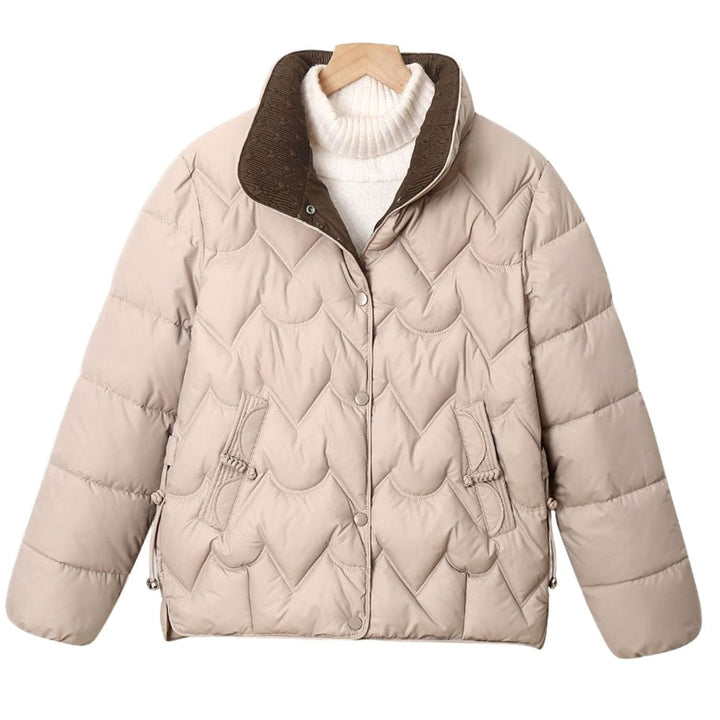 Nessa | Chevron Snap Front Puffer Jacket
