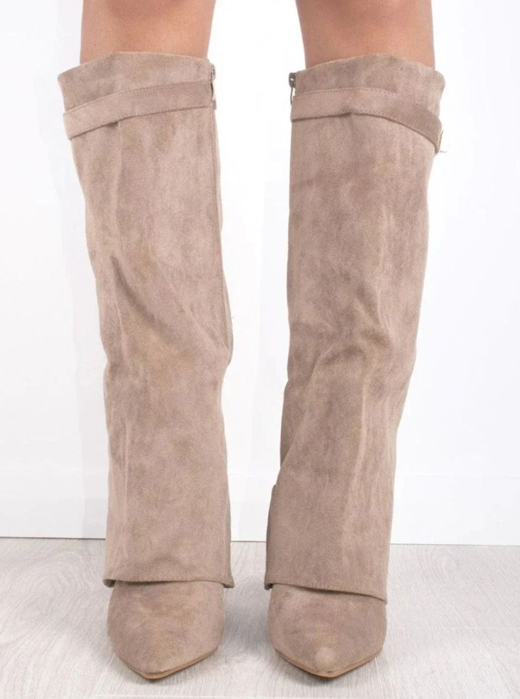 Edith | Gold Buckle Thigh Boots