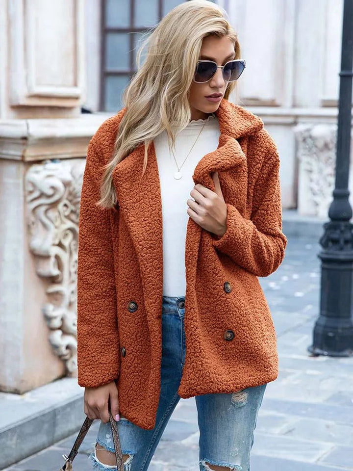 Ruby | Teddy Double Breasted Oversized Coat