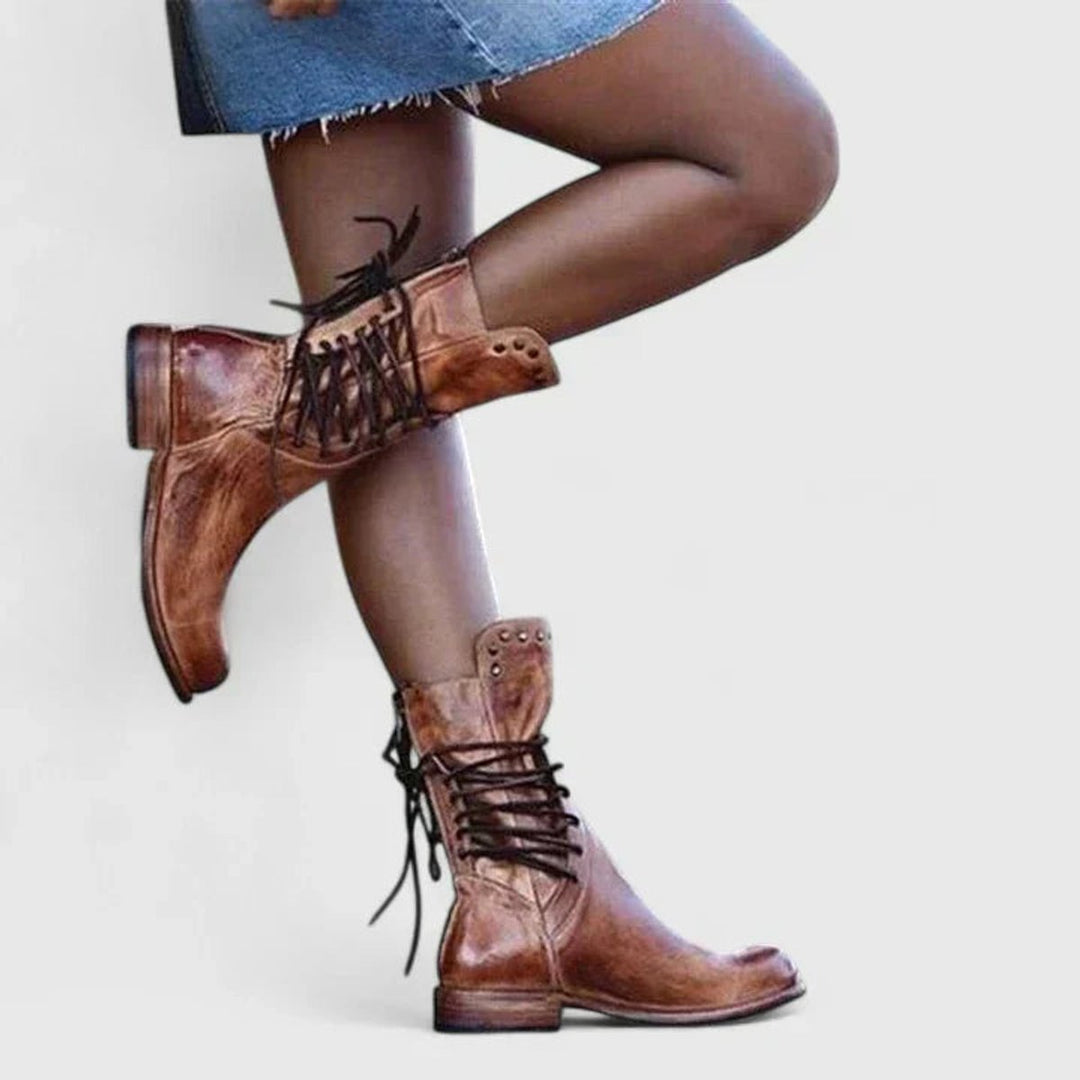 Beatrice | Studded Knee High Boots