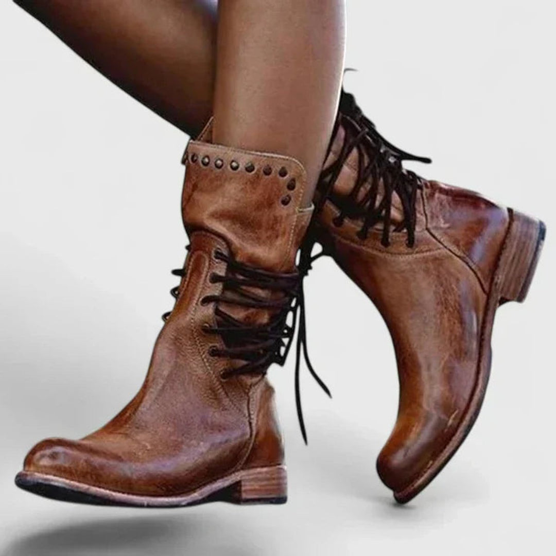 Beatrice | Studded Knee High Boots